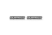 Dodge emblem for fenders with Durango logo Dodge emblems decoinfabric BLACK WHITE