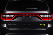 Dodge tailgate trunk rear emblem with SRT + Tirex logo (type 2) Dodge emblems decoinfabric