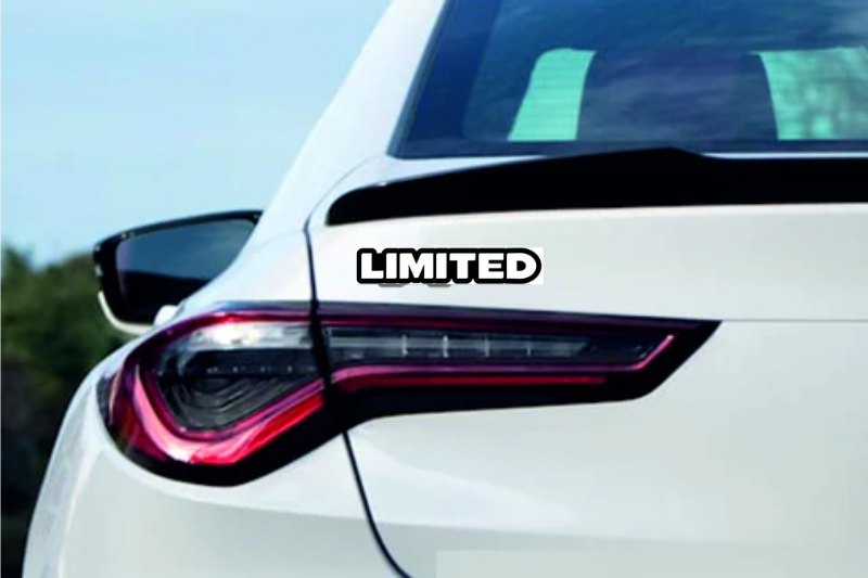 Limited tailgate trunk rear emblem with Limited logo Custom Rear Emblem decoinfabric