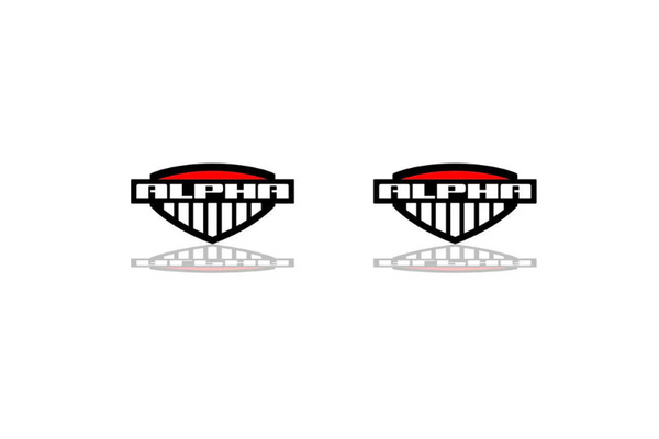 Hummer emblem for fenders with Alpha logo