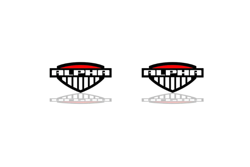 Hummer Emblem & Badges set with Alpha logo Hummer emblems decoinfabric