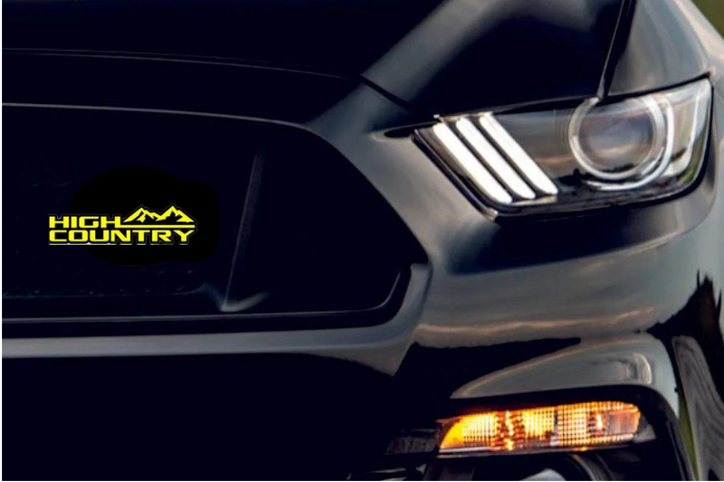 GMC Radiator grille emblem with High Country logo GMC emblems decoinfabric