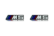 BMW emblem for fenders with M5 logo (type Carbon) fender decoinfabric