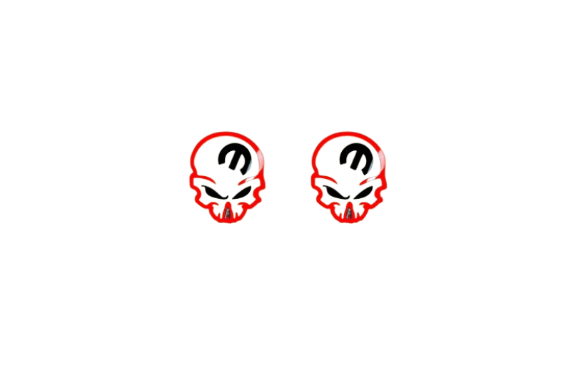DODGE emblem for fenders with Mopar Skull logo (type 4) Dodge emblems decoinfabric