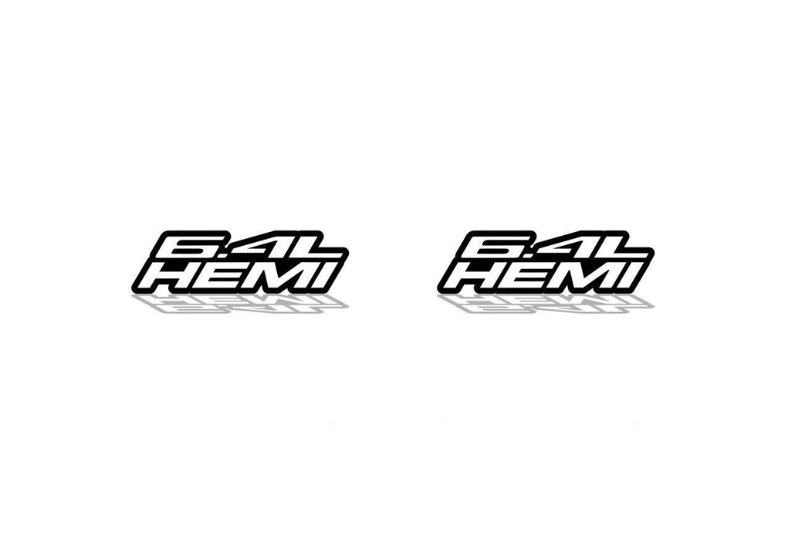 DODGE emblem for fenders with 6.4L Hemi logo Dodge emblems decoinfabric