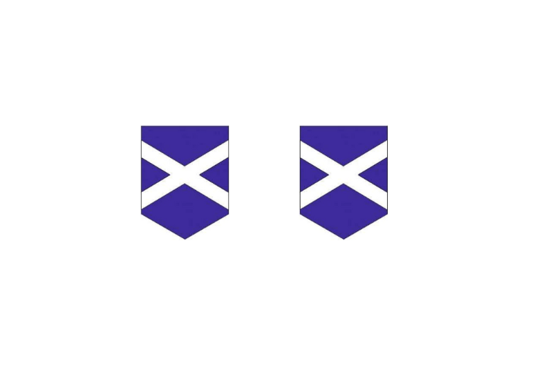 Emblem (badges) for fenders Scotland logo Custom design emblems decoinfabric
