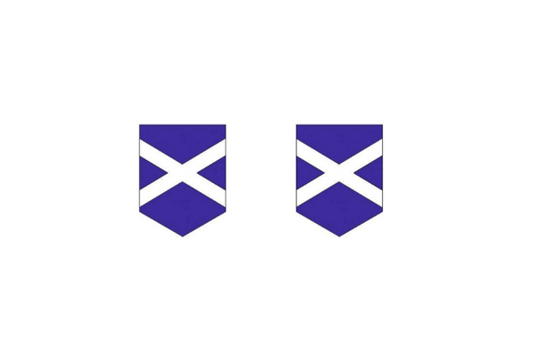 Emblem (badges) for fenders with flag of Scotland logo
