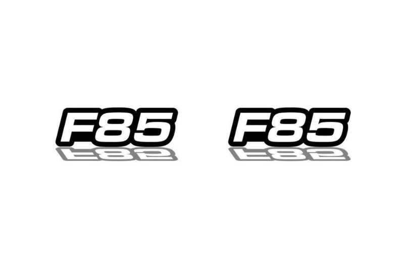 BMW Emblem & Badges set with F85 logo