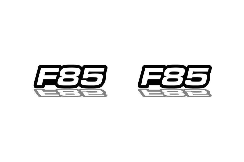 BMW Emblem & Badges set with F85 logo BMW emblems decoinfabric
