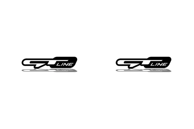 KIA emblem (badges) for fenders with GT line logo KIA emblems decoinfabric