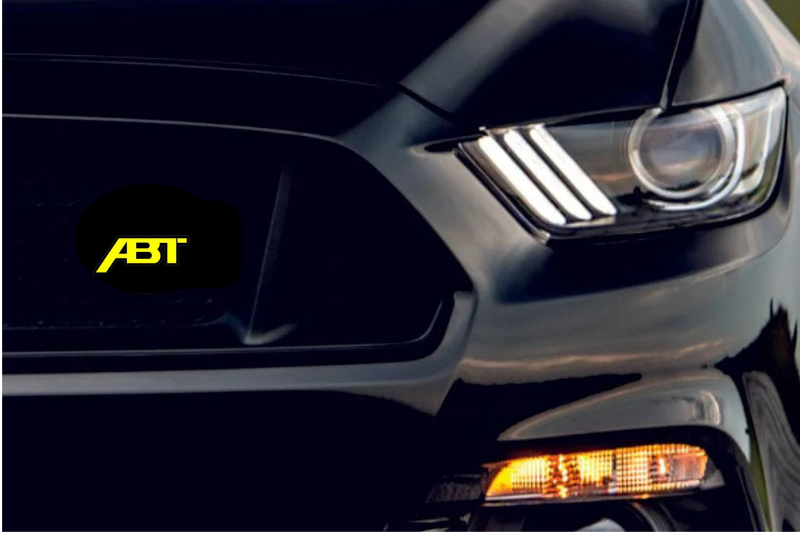 Volkswagen Radiator grille emblem with ABT logo Volkswagen emblems decoinfabric