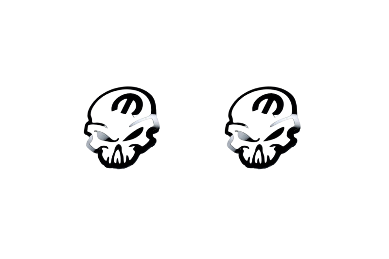 DODGE emblem for fenders with Mopar Skull logo (type 3) Dodge emblems decoinfabric