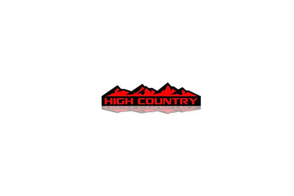 GMC tailgate trunk rear emblem with High Country logo (type 2)
