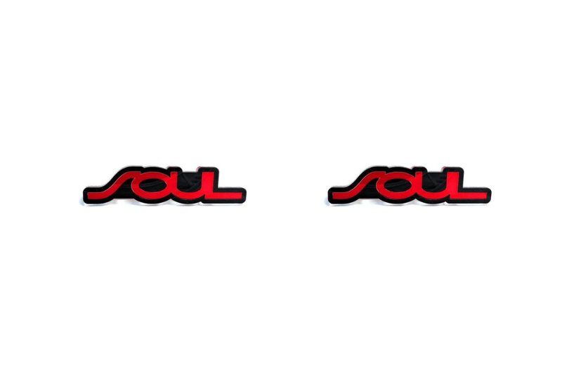 KIA emblem (badges) for fenders with Soul logo KIA emblems decoinfabric
