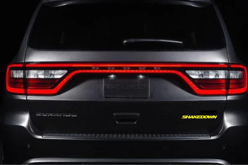 Dodge tailgate trunk rear emblem with Shakedown logo Dodge emblems decoinfabric