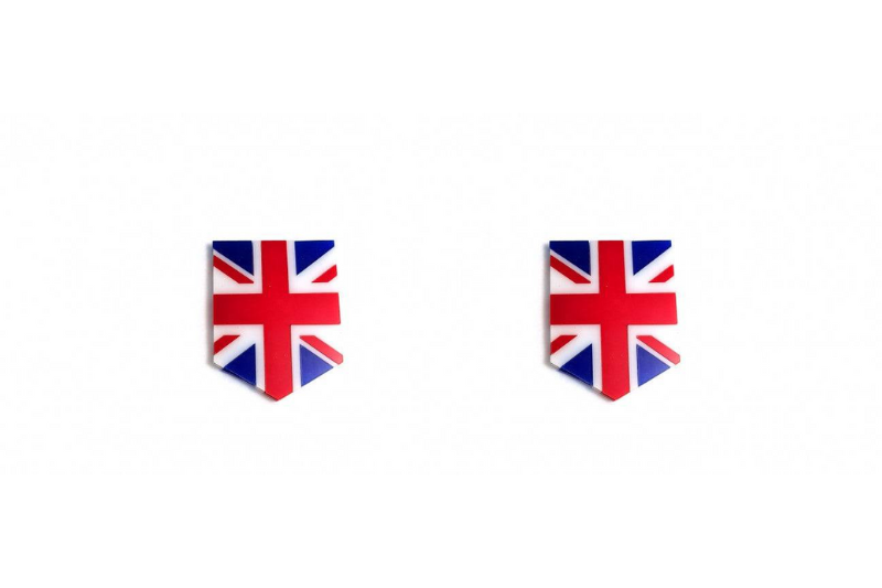 Emblem (badges) for fenders with Great Britain logo Custom design emblems decoinfabric