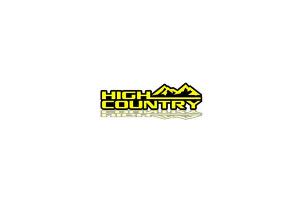 GMC tailgate trunk rear emblem with High Country logo
