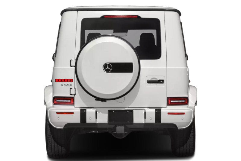 Mercedes G-Class tailgate trunk rear emblem with Brabus logo (type 2)