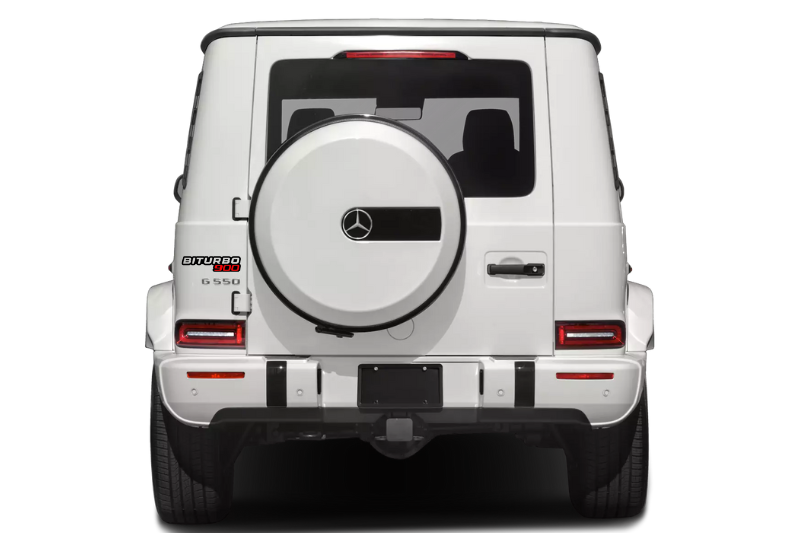 Mercedes G-Class tailgate trunk rear emblem with BiTurbo G900 logo Mercedes emblems decoinfabric