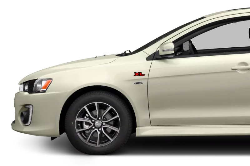 Mitsubishi Emblem & Badges set with XL logo Mitsubishi emblems decoinfabric