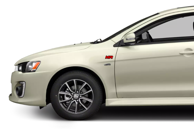 Mitsubishi Emblem & Badges set with MR logo Mitsubishi emblems decoinfabric