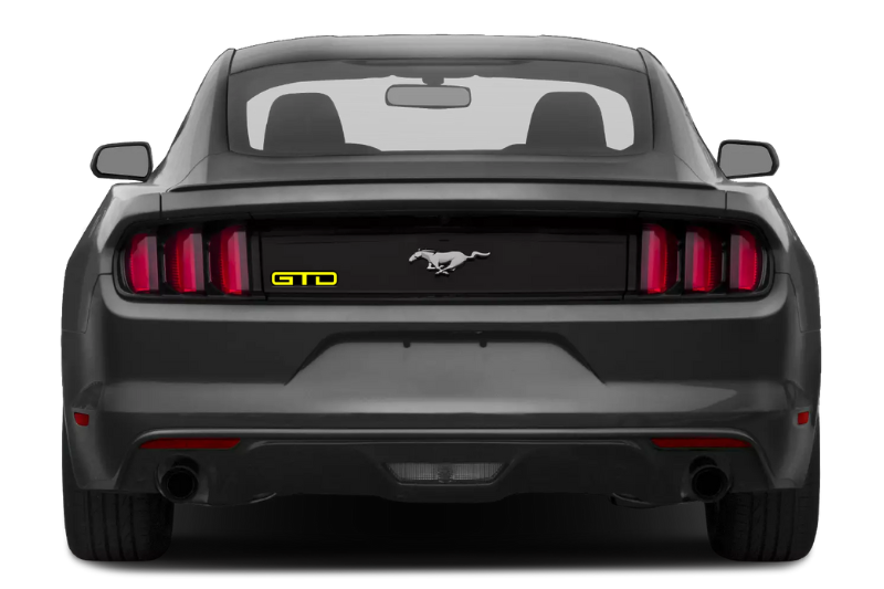 Ford Mustang tailgate trunk rear emblem with GTD logo