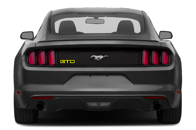 Ford Mustang tailgate trunk rear emblem with GTD logo Ford emblems decoinfabric
