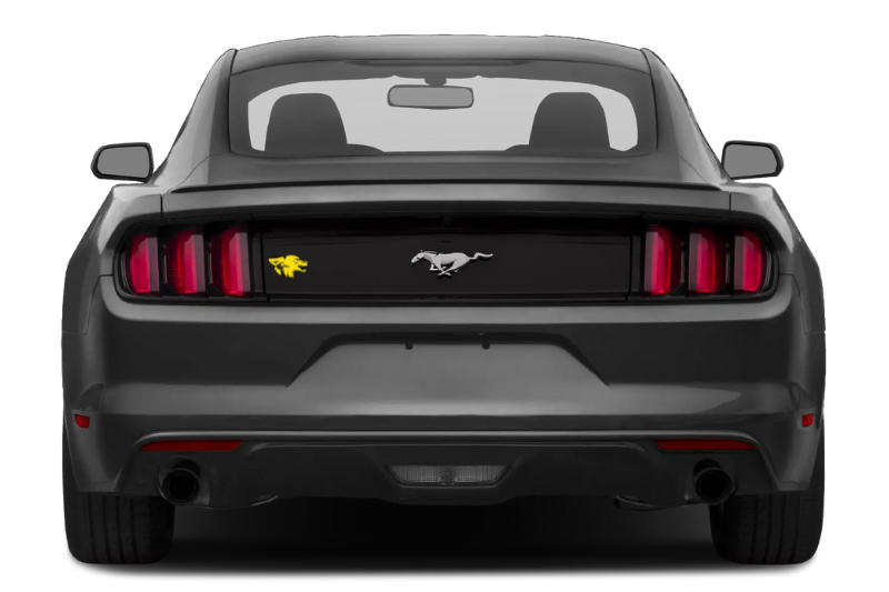 Ford Mustang tailgate trunk rear emblem with Coyote logo (type 9)