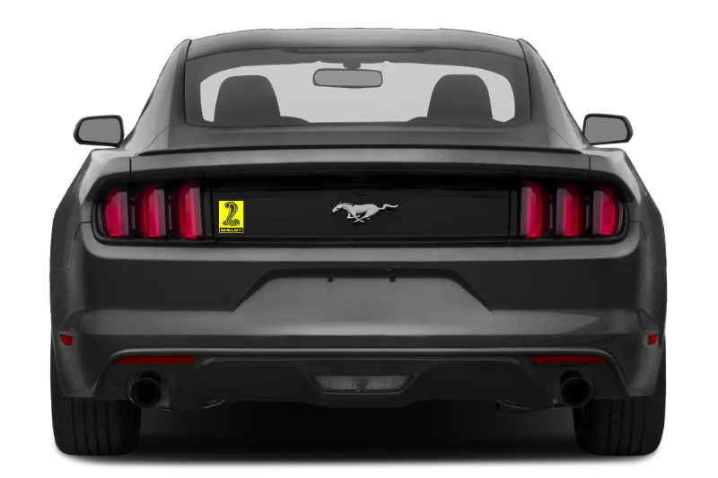 Ford Mustang tailgate trunk rear emblem with Snake Shelby logo