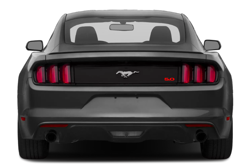 Ford tailgate trunk rear emblem with 5.0 logo (Type Mono) (type 2) Ford emblems decoinfabric