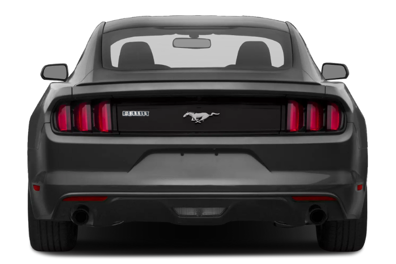 Ford Mustang Stainless Steel Emblem & Badge Set - Grille and Tailgate Bullitt logo (Type 3) Ford emblems decoinfabric