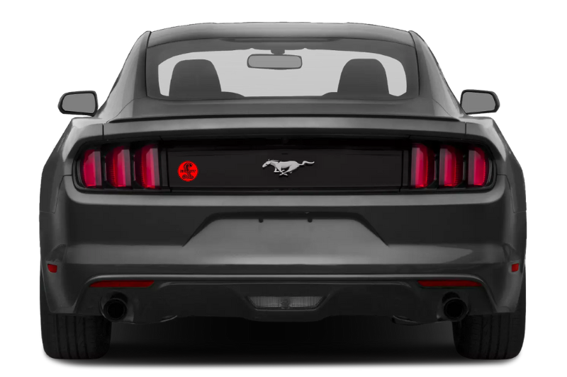 Ford Mustang tailgate trunk rear emblem with Snake Shelby logo (Type 2) Ford emblems decoinfabric