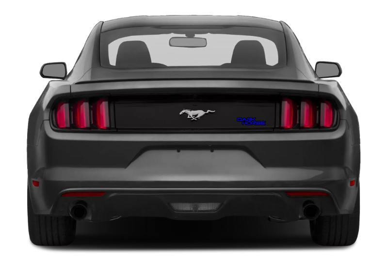 Ford Mustang Emblem & Badges set with Mustang Dark Horse logo (Type 2) Ford emblems decoinfabric