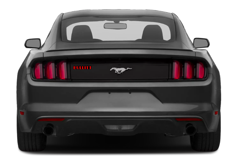 Ford tailgate trunk rear emblem with Bullitt logo (type 2) Ford emblems decoinfabric