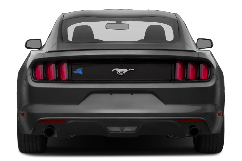 Ford Mustang tailgate trunk rear emblem with Coyote logo (type 2)