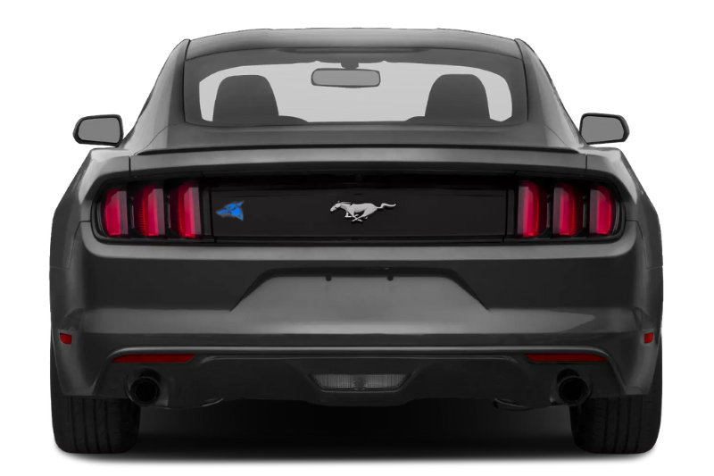 Ford Mustang tailgate trunk rear emblem with Coyote logo (type 2) Ford emblems decoinfabric