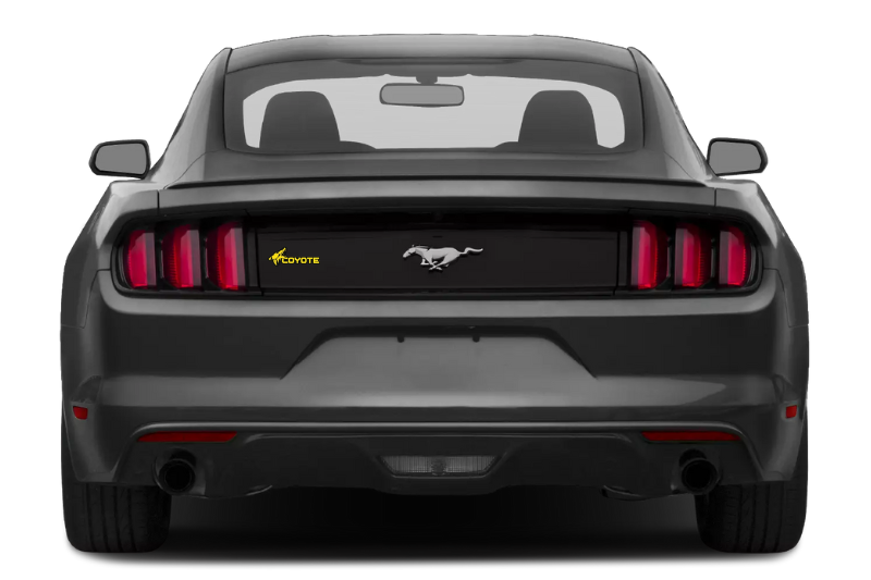 Ford Mustang tailgate trunk rear emblem with Coyote logo (type 7) Ford emblems decoinfabric