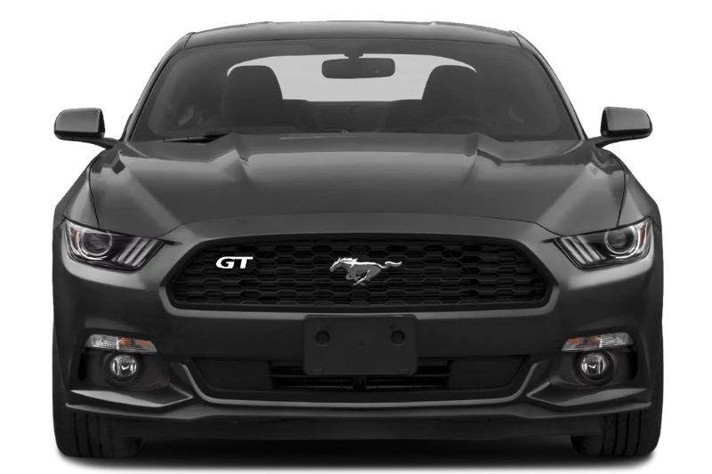 Ford Mustang Radiator grille emblem with GT logo (Type 4)