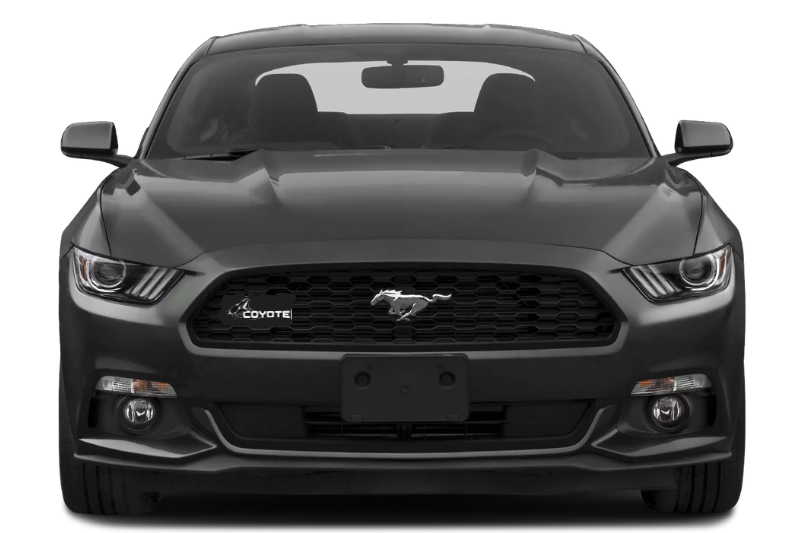 Ford Mustang Radiator grille emblem with Coyote logo (type 11)