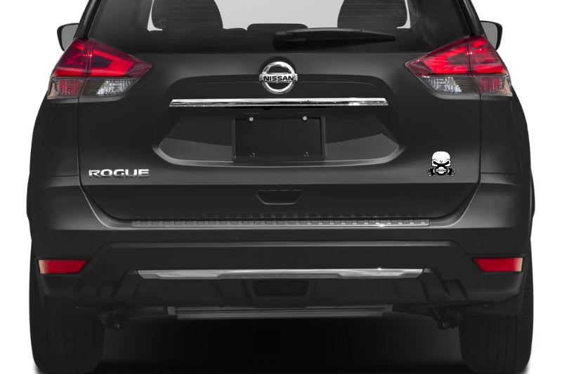 Nissan Emblem & Badges set with Nissan Gas Mask logo Nissan emblems decoinfabric