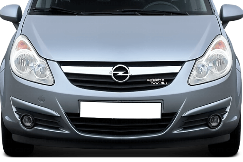 Opel Emblem & Badge Set - Grille and Tailgate Sports Tourer logo Opel emblems decoinfabric WHITE
