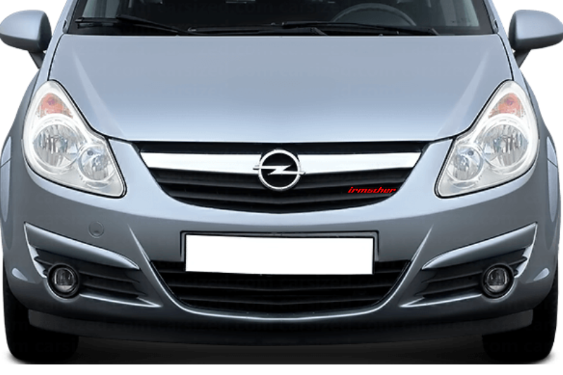 Opel Emblem & Badge Set - Grille and Tailgate Irmscher logo Opel emblems decoinfabric RED