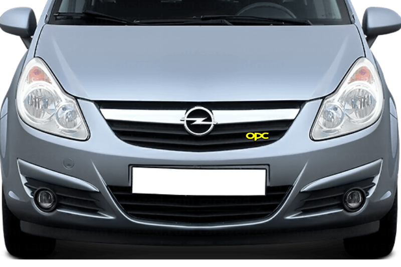 Opel Emblem & Badge Set - Grille and Tailgate OPC logo Opel emblems decoinfabric YELLOW