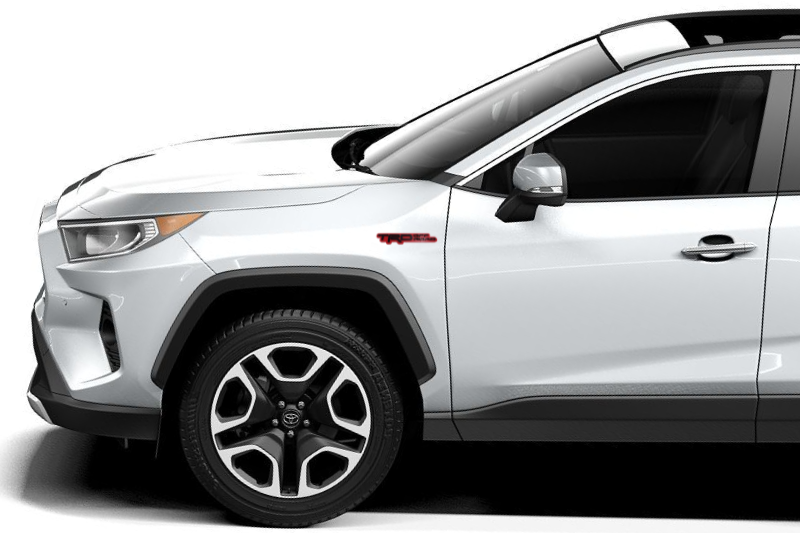 Toyota Emblem & Badges set with TRD offroad logo Toyota emblems decoinfabric