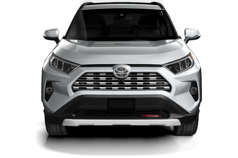 Toyota Emblem & Badge Set - Grille and Tailgate TRDpro logo Toyota emblems decoinfabric RED