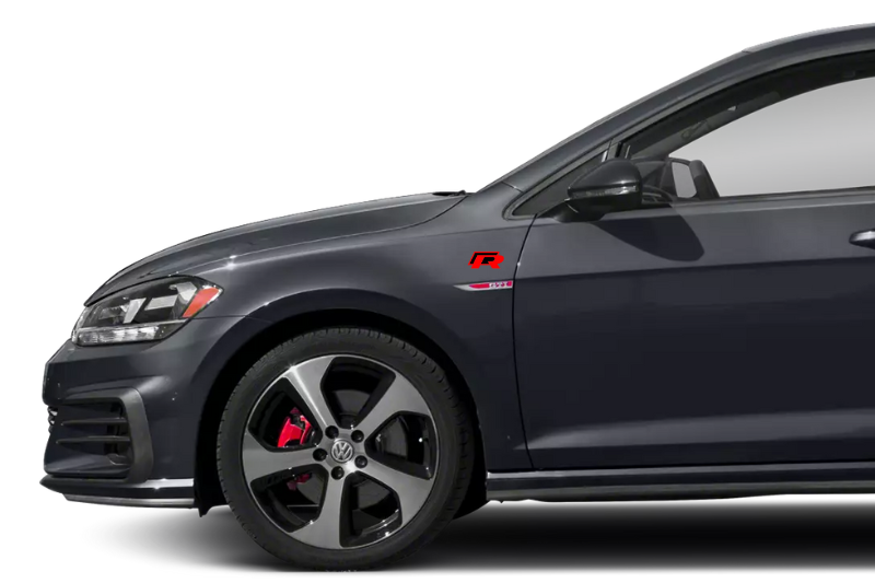 Volkswagen Emblem & Badges set with R-Line logo (Type 2) Volkswagen emblems decoinfabric