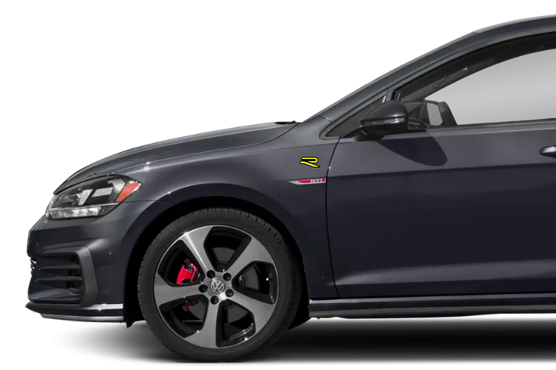 Volkswagen Emblem & Badges set with R-Line logo (Type 3) Volkswagen emblems decoinfabric