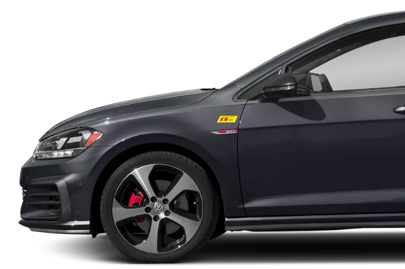 Volkswagen Emblem & Badges set with R-Line logo (Type 4) Volkswagen emblems decoinfabric