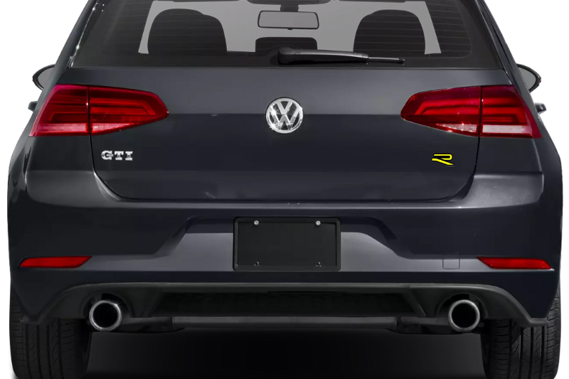 Volkswagen Emblem & Badges set with R-Line logo (Type 3) Volkswagen emblems decoinfabric