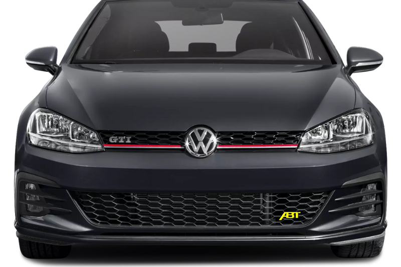 Volkswagen Emblem & Badge Set - Grille and Tailgate ABT logo Volkswagen emblems decoinfabric YELLOW